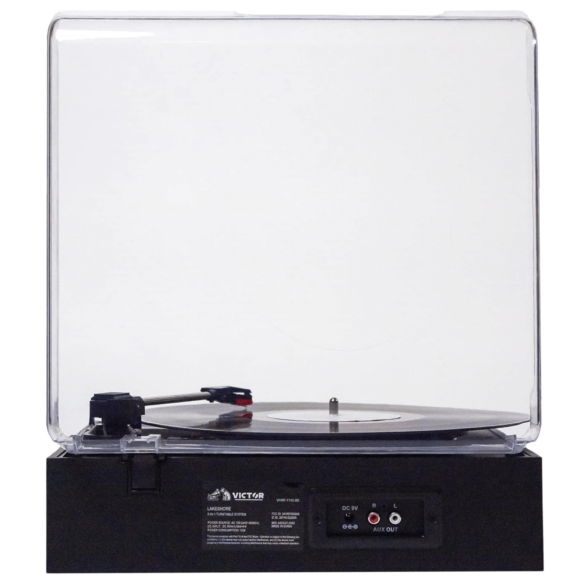 Victor Lakeshore 5-in-1 Hybrid Bluetooth Turntable System w USB and RCA Output