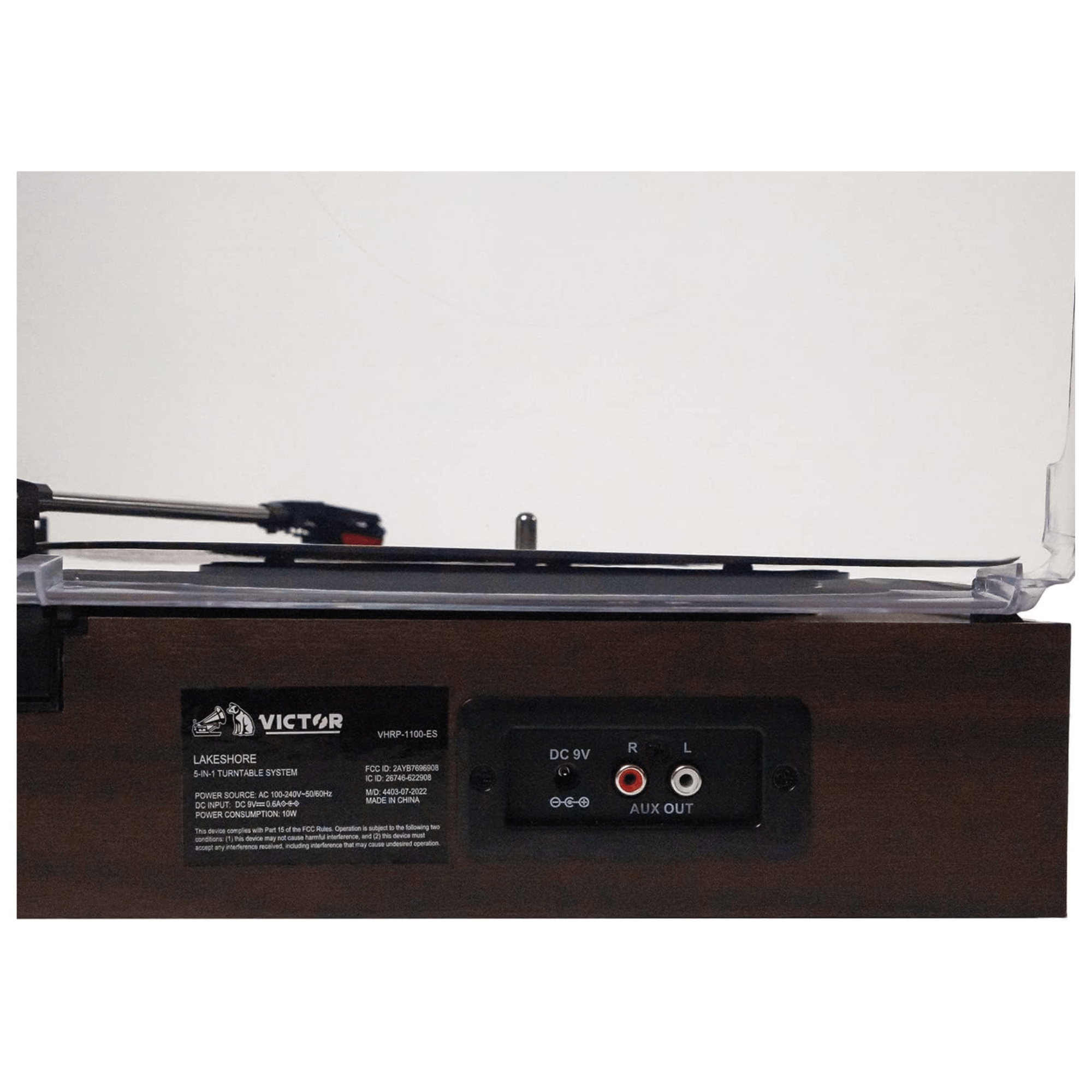Victor Lakeshore 5-in-1 Hybrid Bluetooth Turntable System w USB and RCA Output