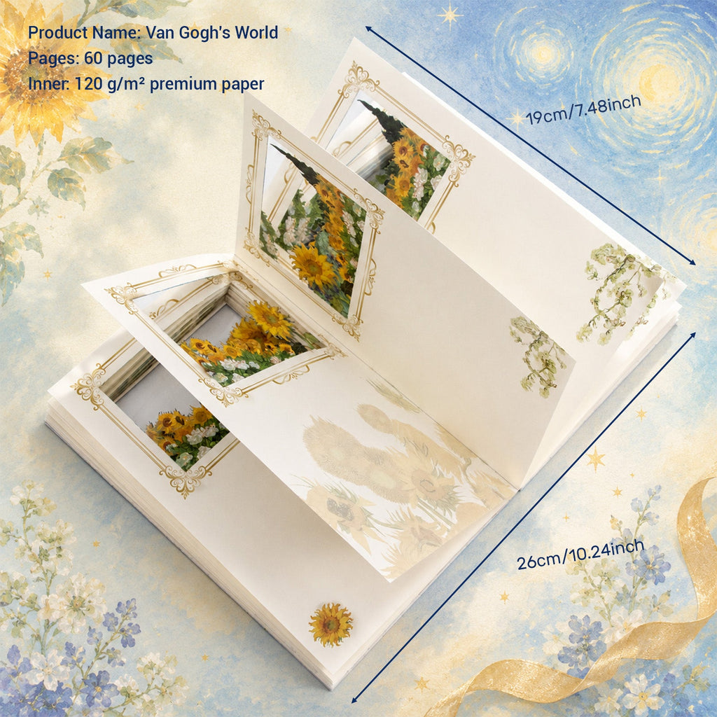 Van Gogh's World 3D Cutout Journal | 50 Pages