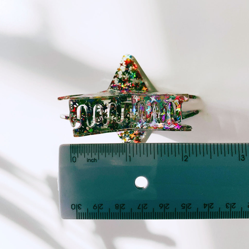 Velvet Claws Glitter Star Hair Claw