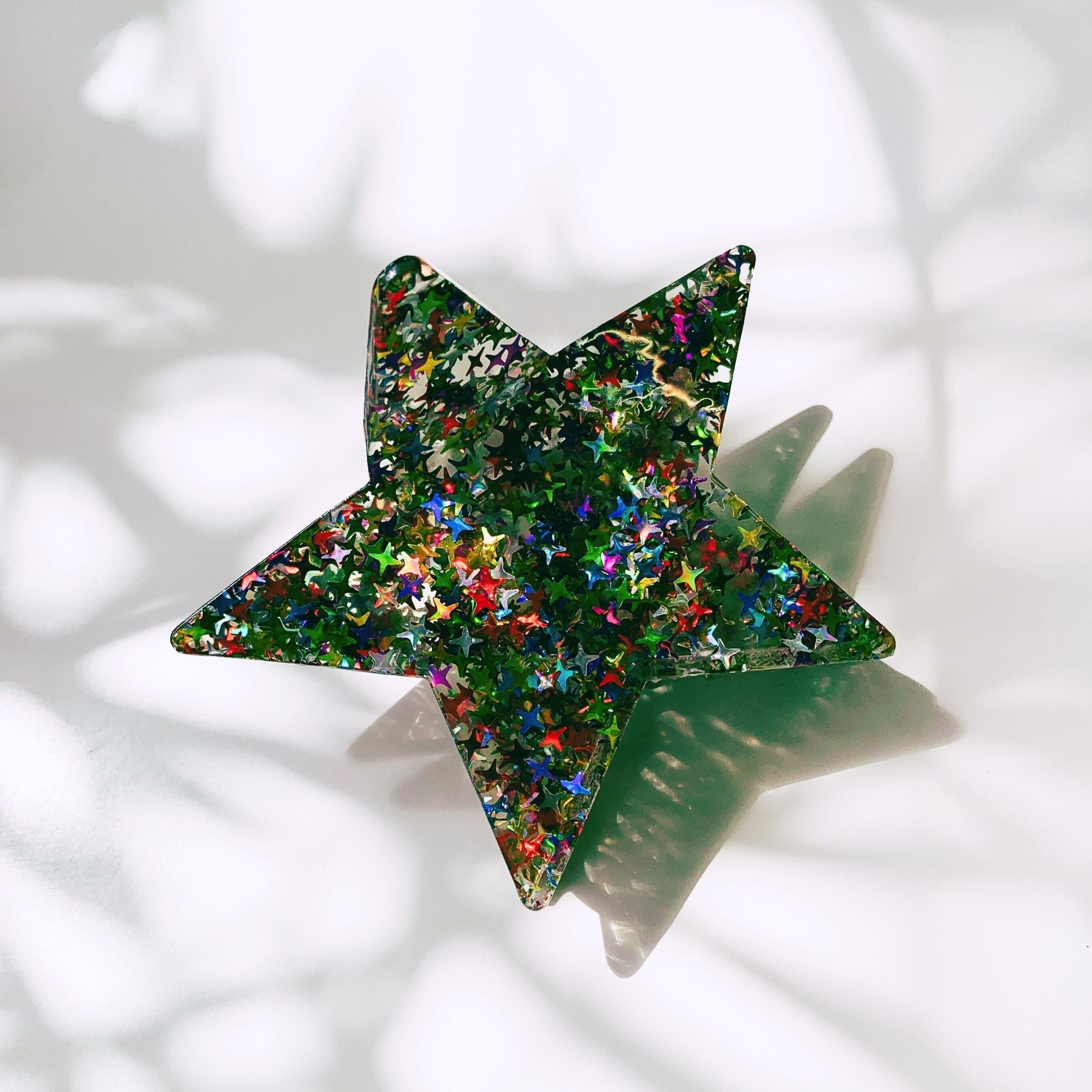 Velvet Claws Glitter Star Hair Claw