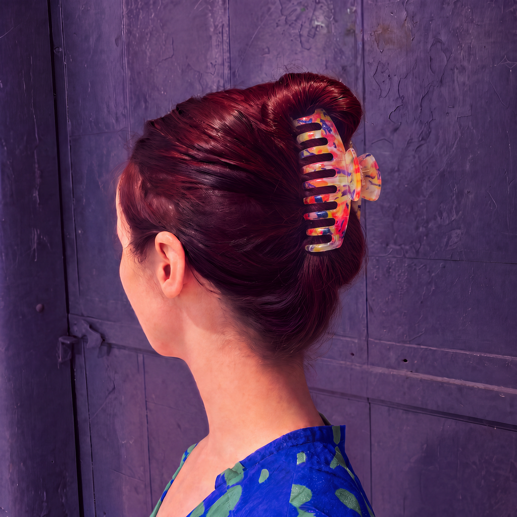 Velvet Claws Hair Clip | The Lobster in Translucent Blooms