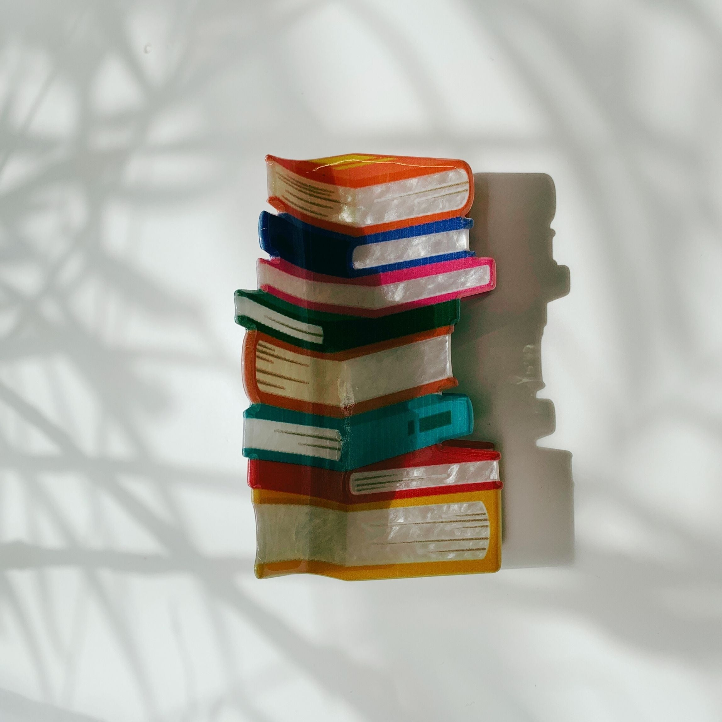 Velvet Claws Stack of Books Hair Clip