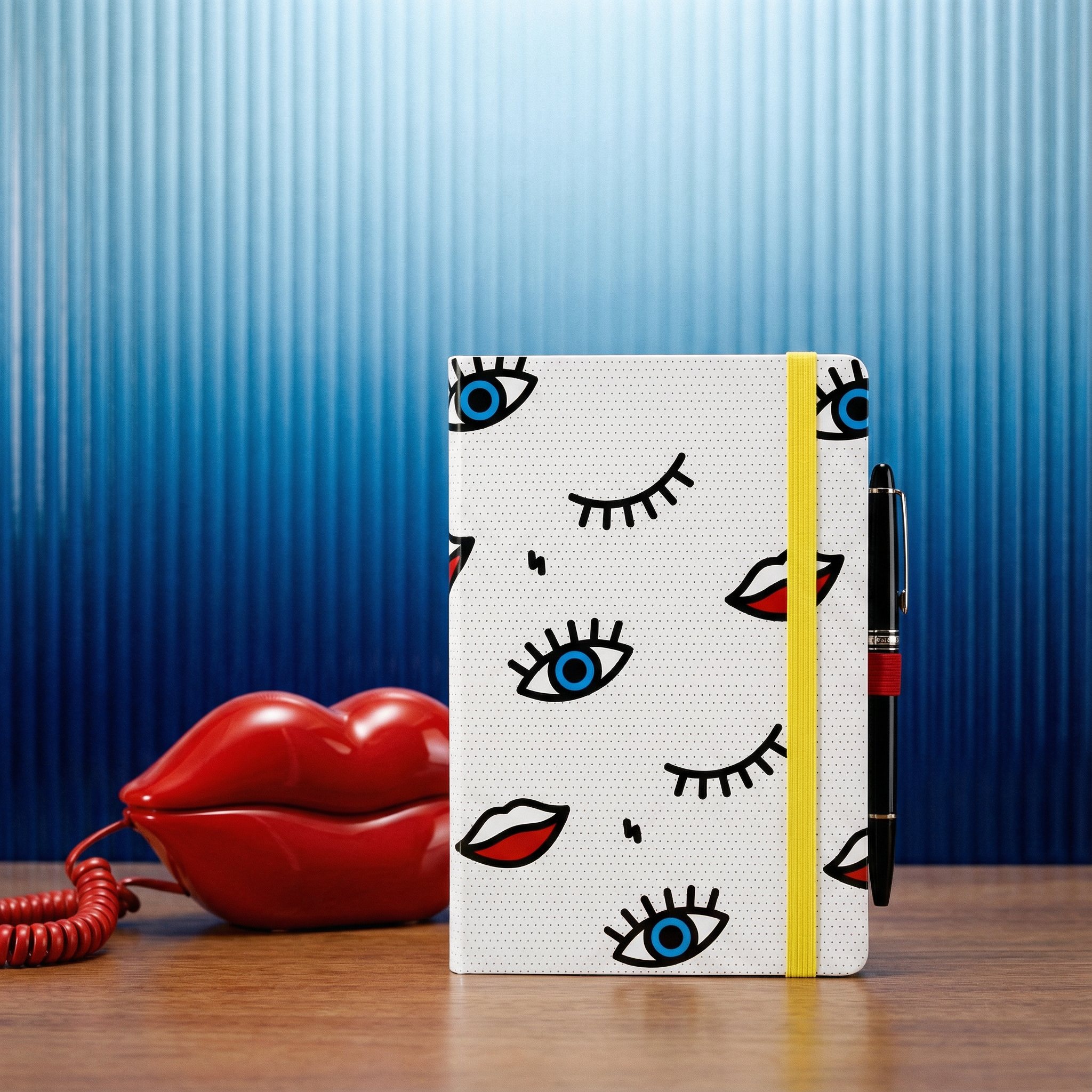 Wink Pop Art Notebook with 190 Dot Grid Pages