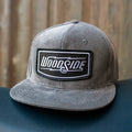Woodside Patch Grey Corduroy Snapback Hat