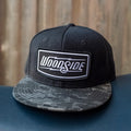 Woodside Patch Black/Digital Camo Snapback Hat