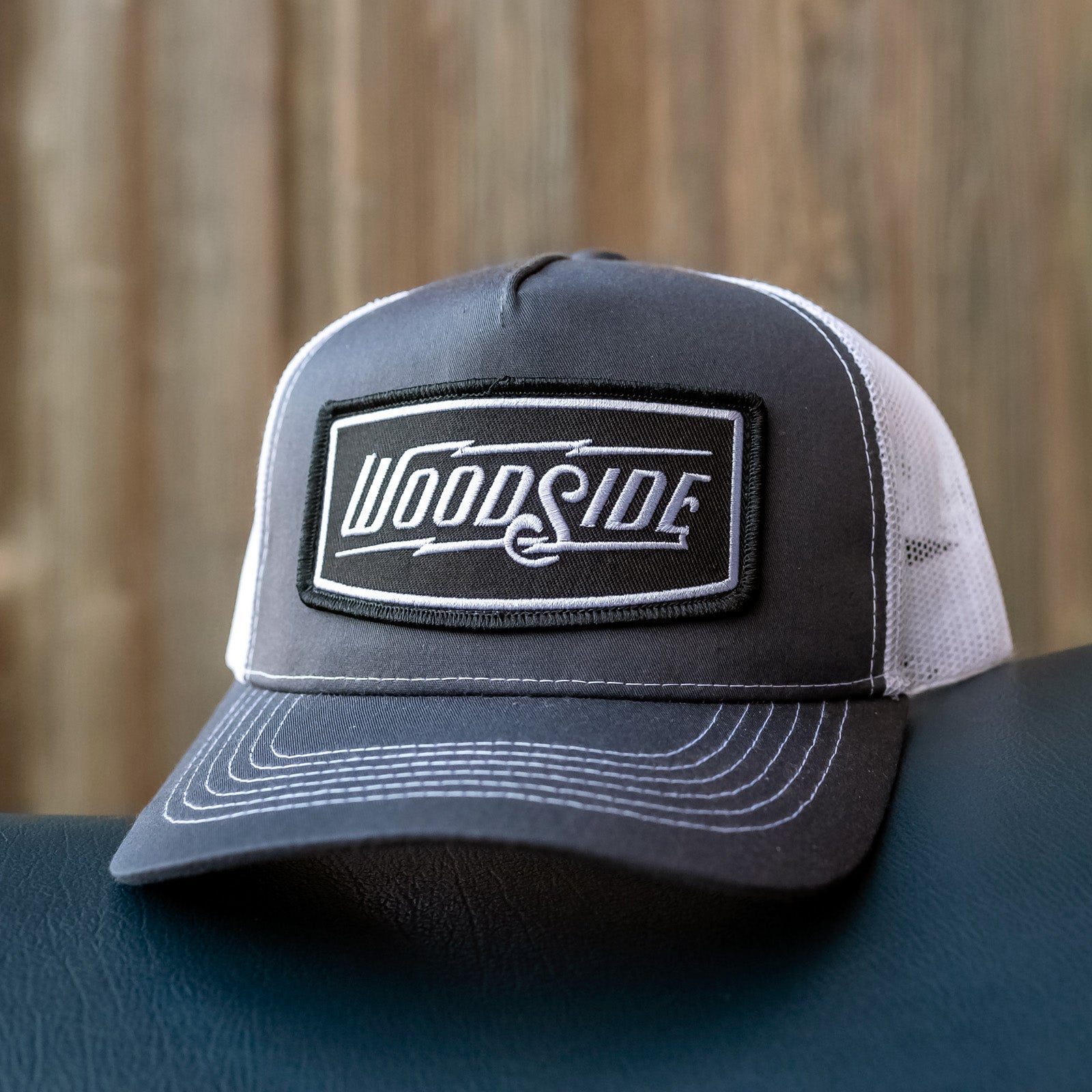 Woodside Charcoal/White Snapback Trucker Hat