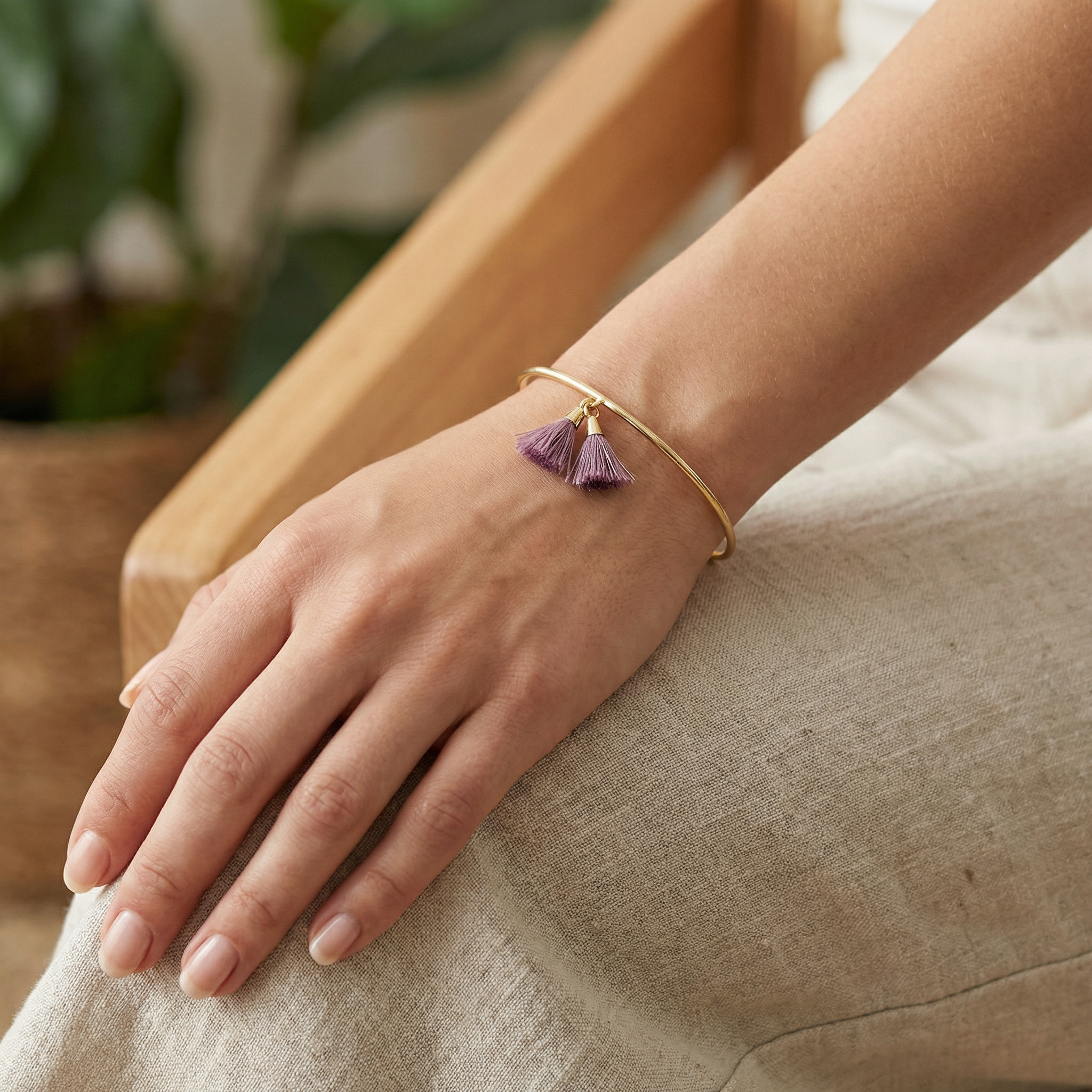 You Are Amazing Simple Tassel Cuff Bracelet on Gift Card | Gift Add-On, Congratulations, Greeting Card Stuffer