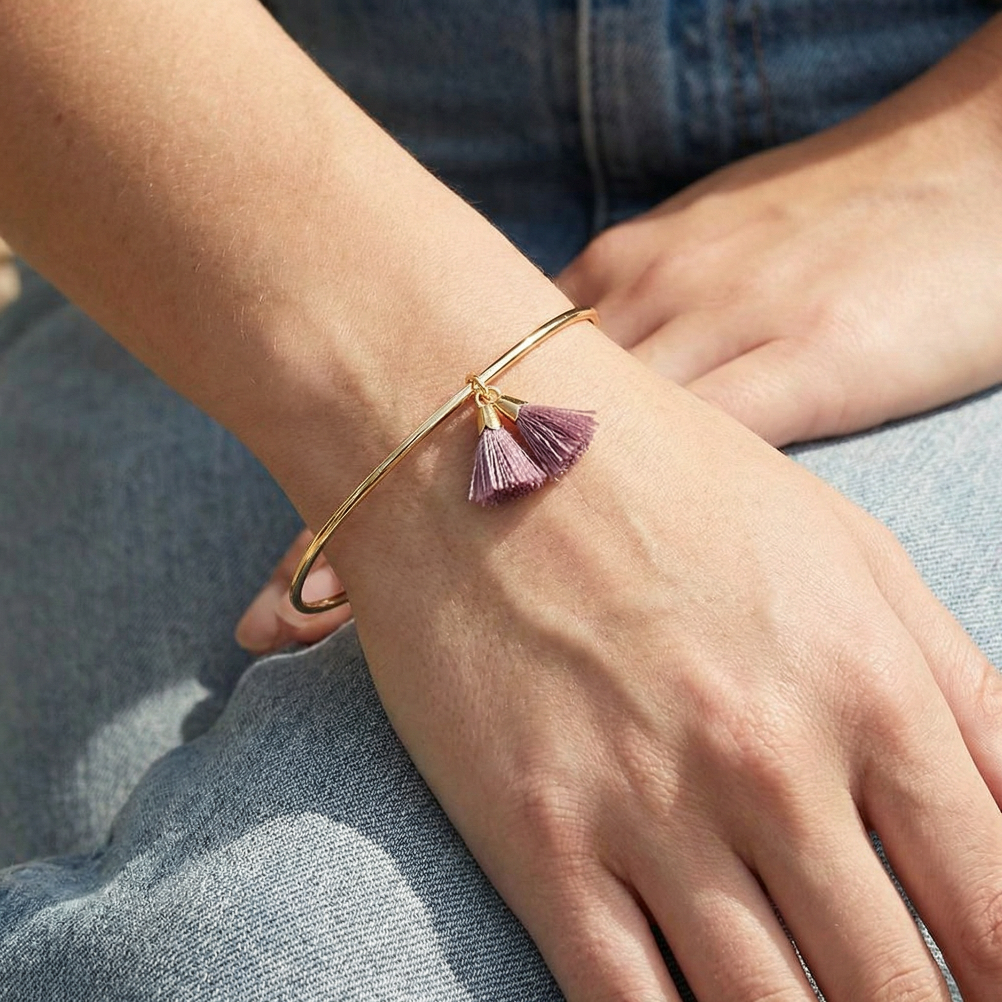 You Are Amazing Simple Tassel Cuff Bracelet on Gift Card | Gift Add-On, Congratulations, Greeting Card Stuffer