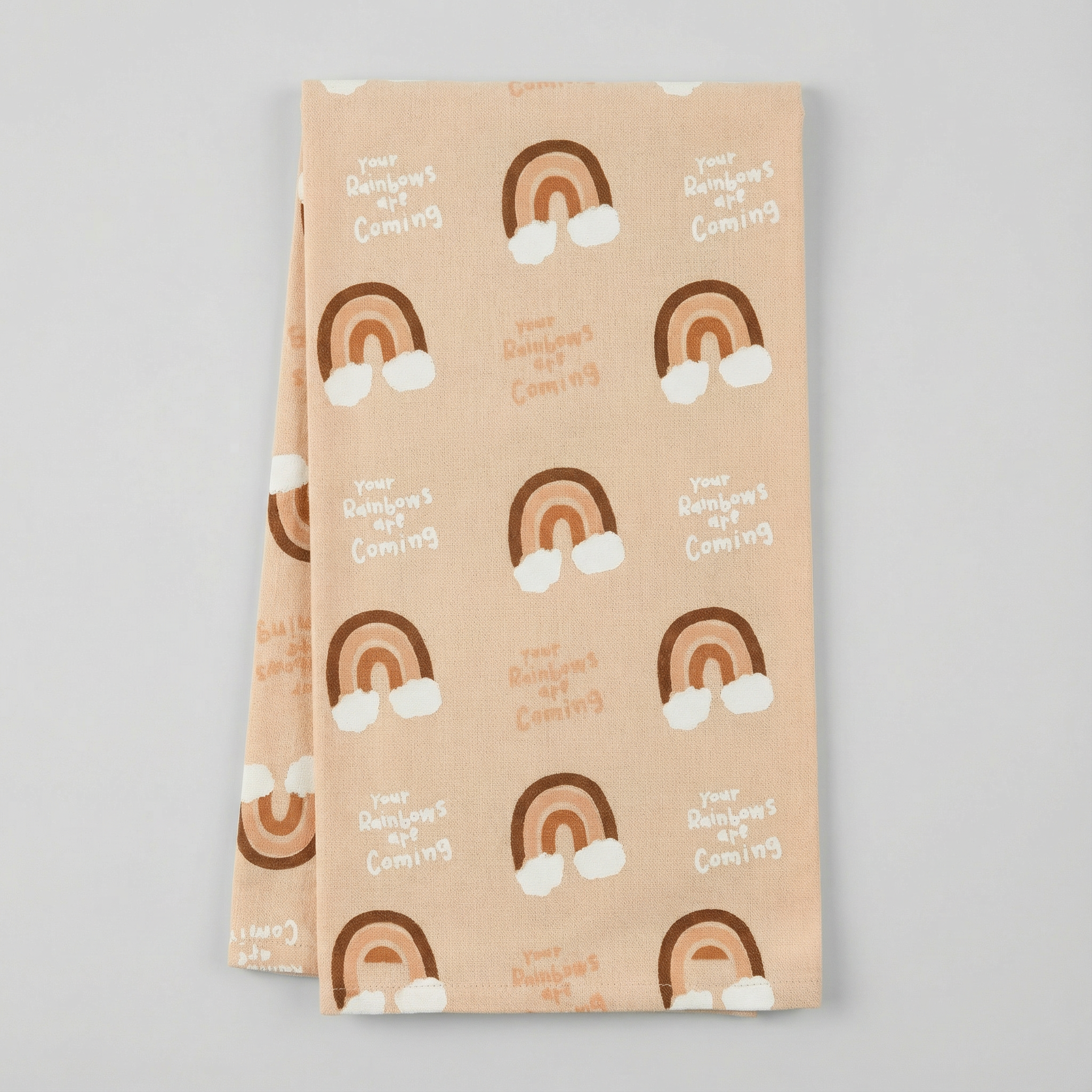 Your Rainbows Are Coming Dish Cloth Towel | Sympathy, Housewarming, or Graduation Gift