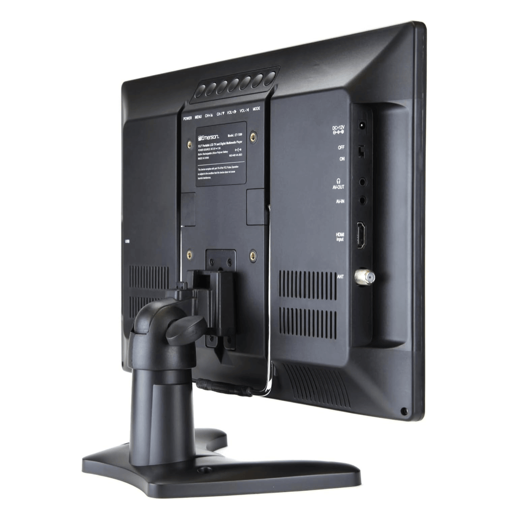 Emerson 13.3" Portable Rechargeable 12V ACDC TV - Refurbished