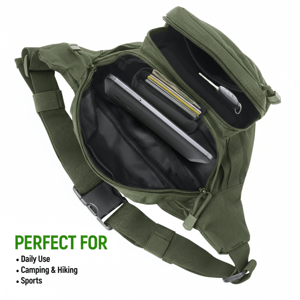 XGear Tactical Hunting Fanny Pack with USA Flag Patch