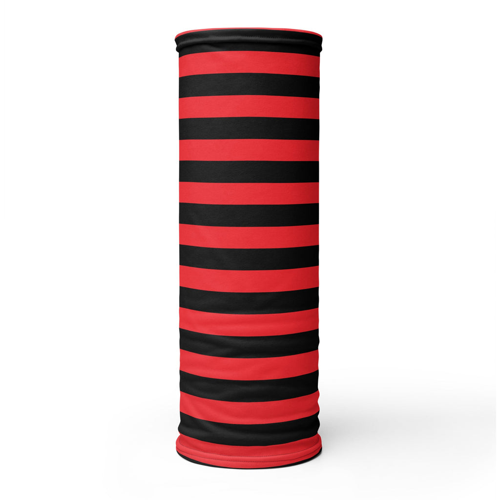 Red & Black Striped Neck Gaiter