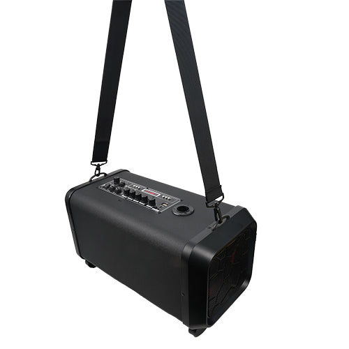 Supersonic Portable PA System Karaoke Speaker with TWS, FM Radio & LED Disco Ball (IQ-906K)