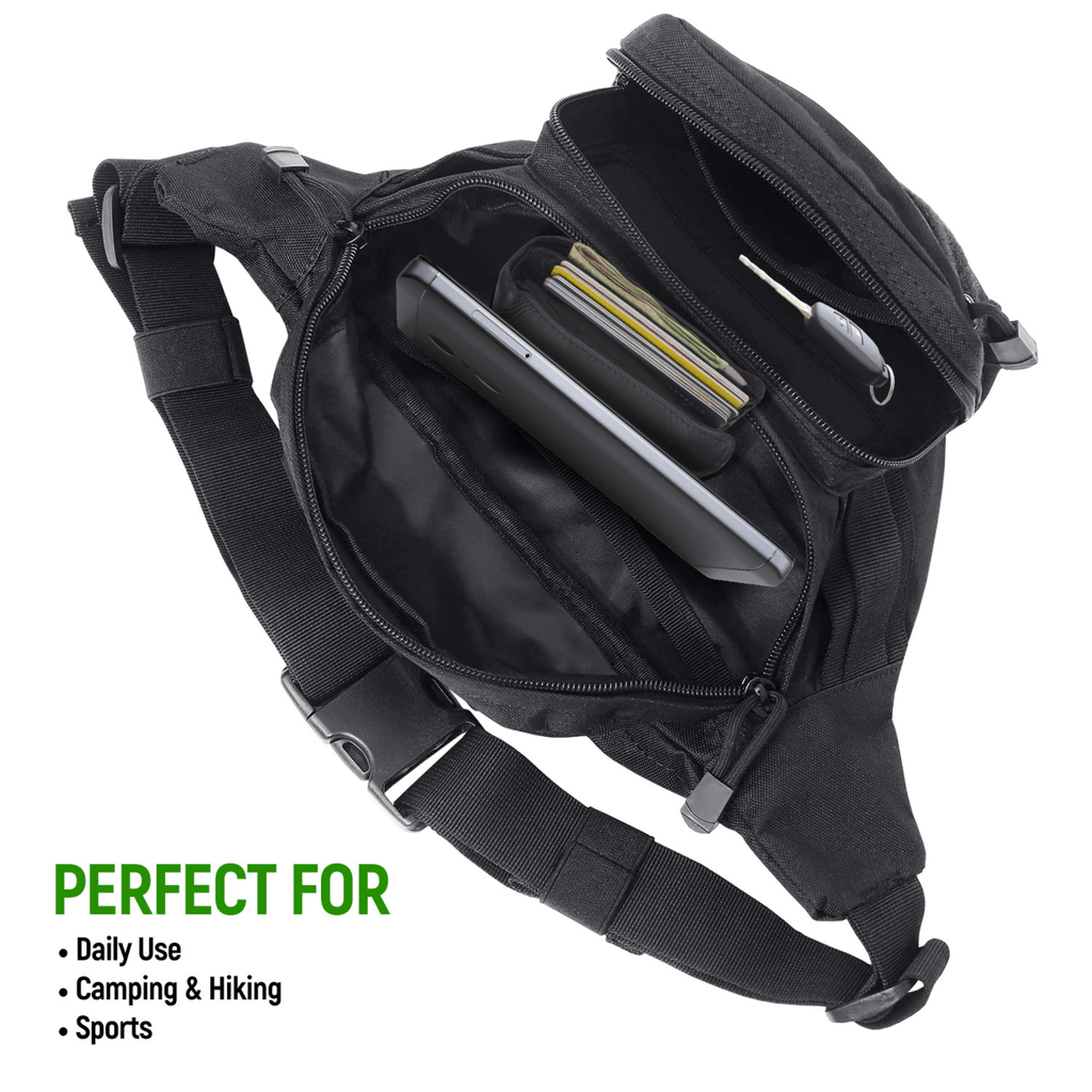 XGear Tactical Hunting Fanny Pack with USA Flag Patch