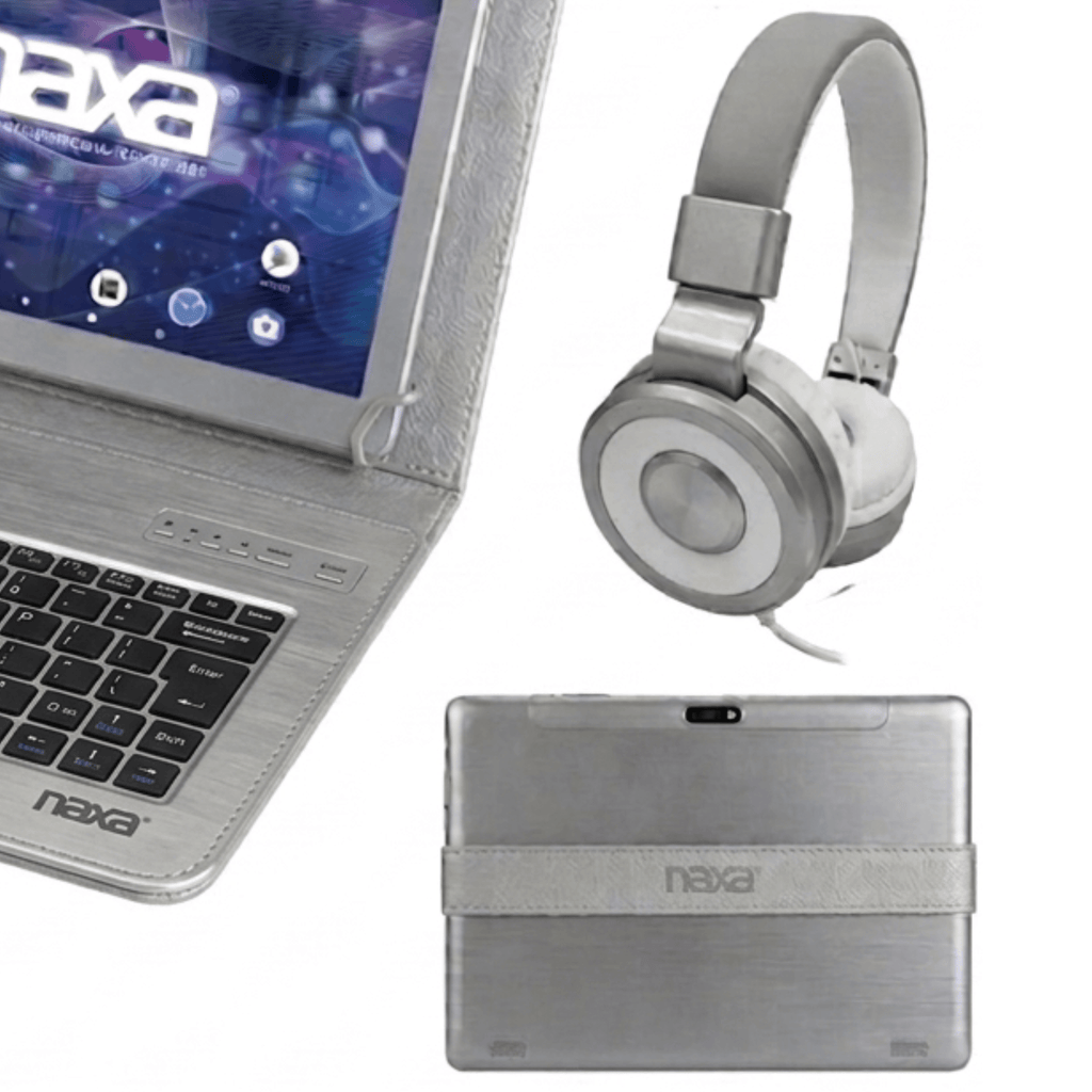 Naxa 7" Tablet with Bluetooth Keyboard, Case & Headphone - Refurbished