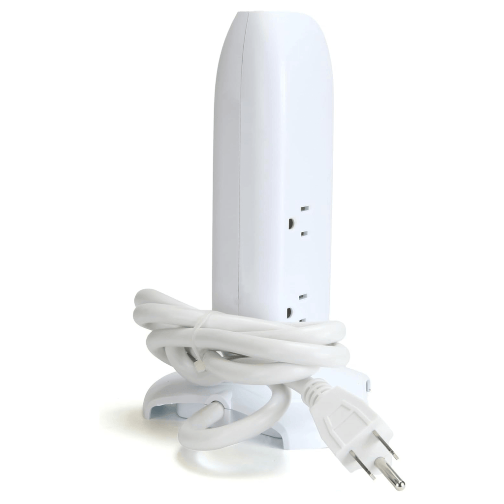 Emerson 5-Outlet + USB Charging Tower with Surge Protection and On/ Off Switch