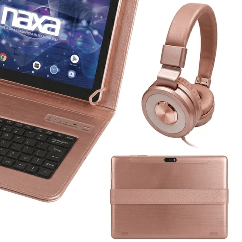 Naxa 7" Tablet with Bluetooth Keyboard, Case & Headphone - Refurbished