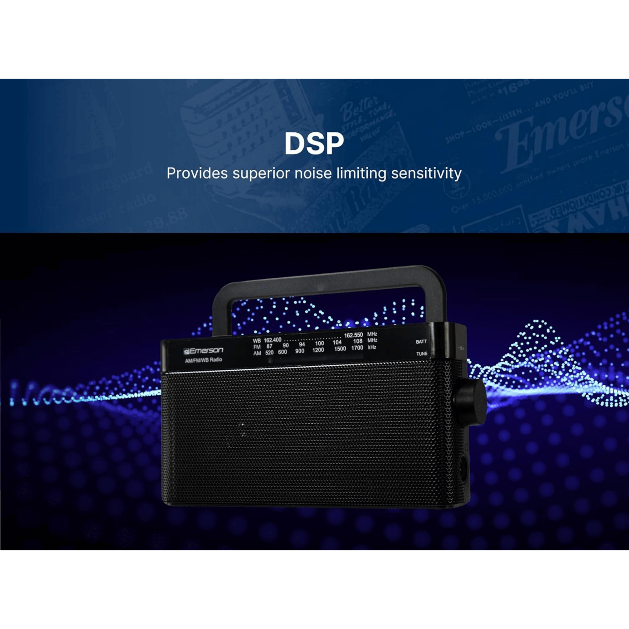 Emerson AM/FM/WB Emergency Radio with Telescopic Antenna
