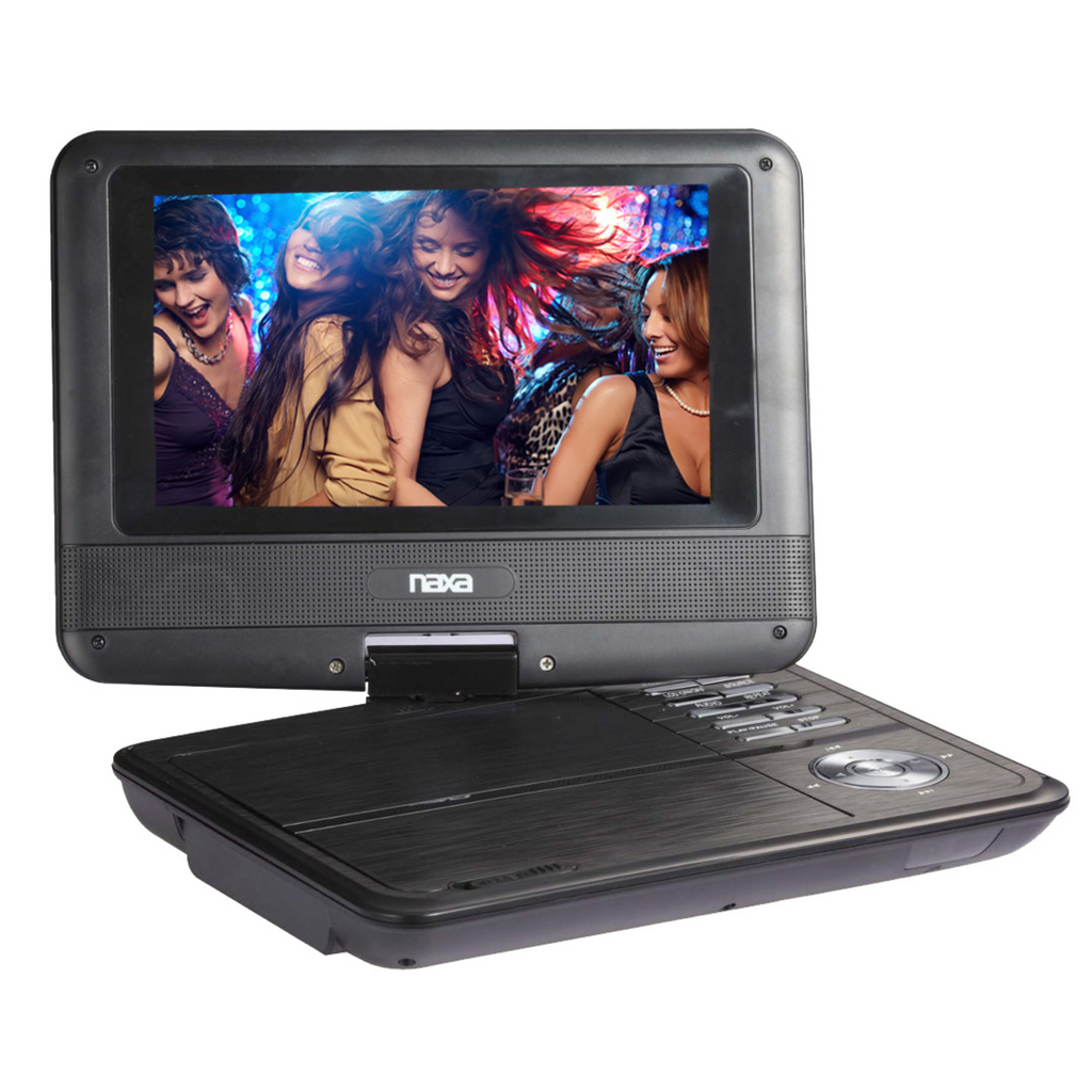 Naxa 7" TFT LCD Swivel Screen Portable DVD Player - Refurbished
