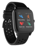 Supersonic Smartwatch with Dynamic Heart Rate, Temperature, Blood Oxygen, and Blood Pressure Monitor