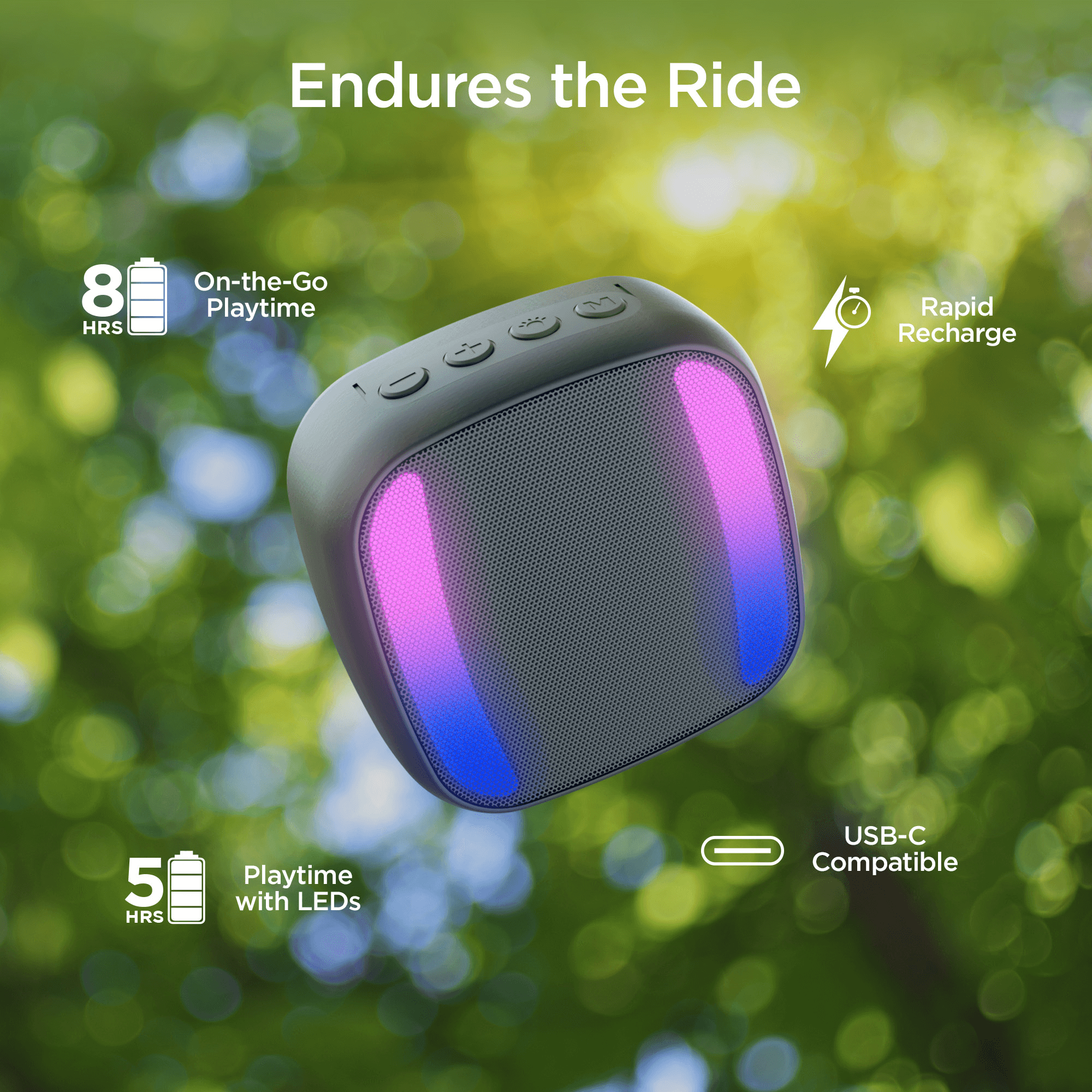 HyperGear Spin Cycle LED Wireless Bike Speaker