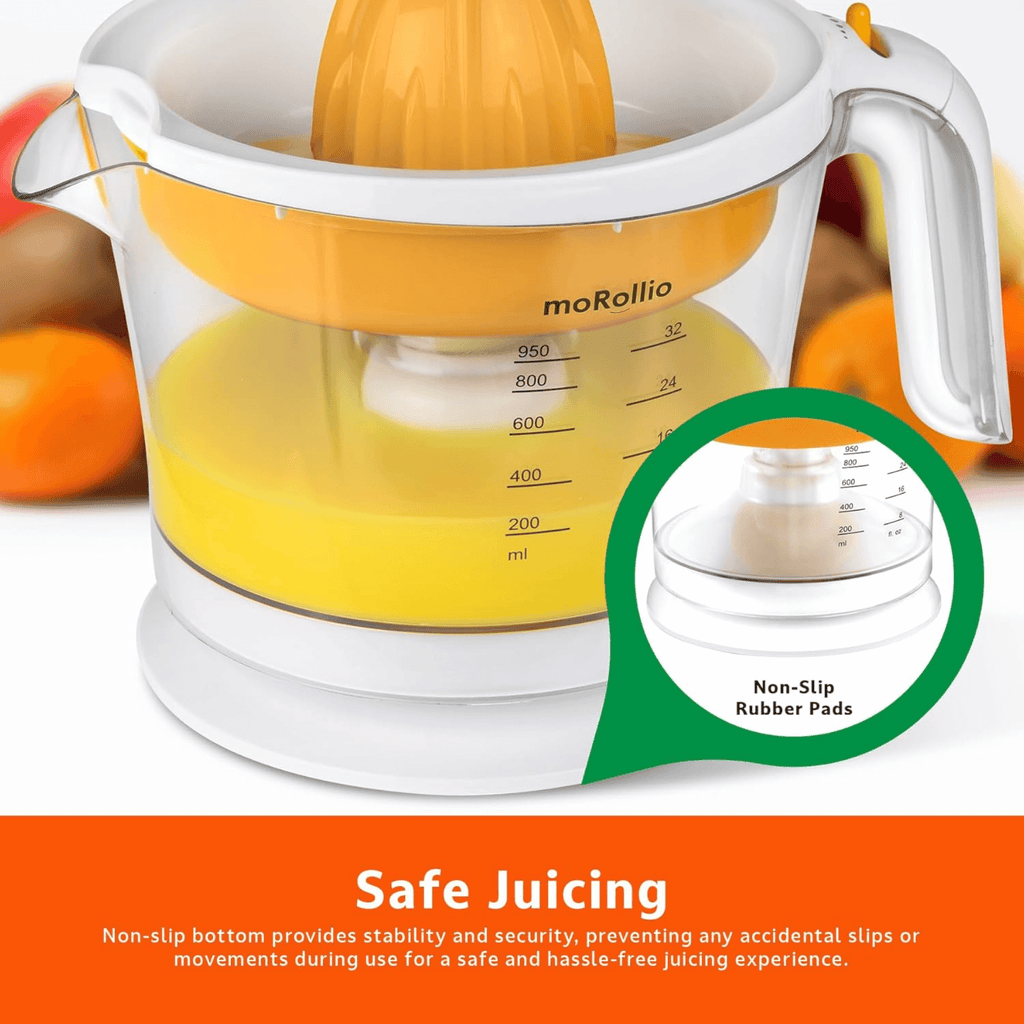 moRollio Compact 32oz Electric Citrus Juicer