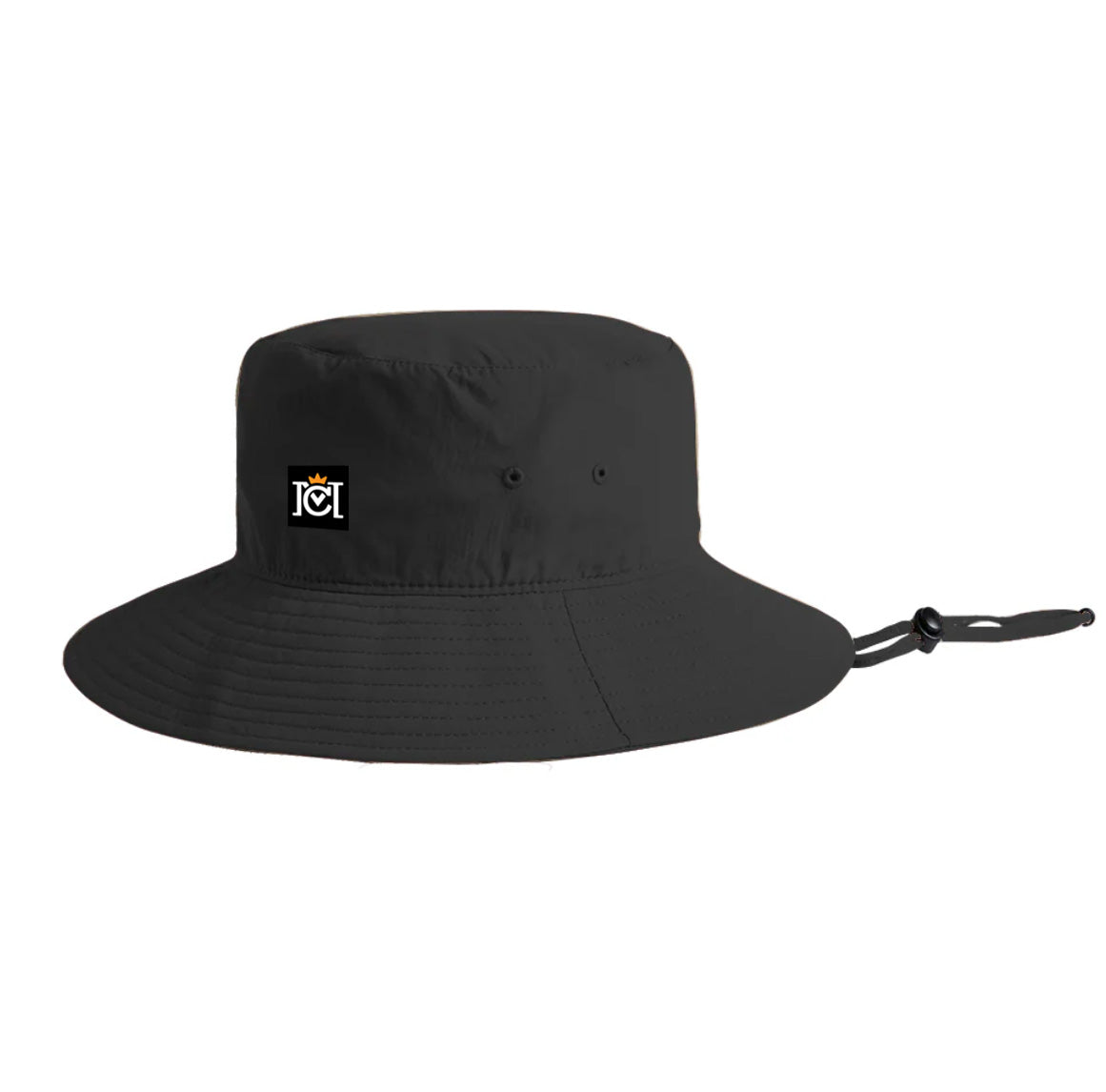 Crown Moto Nylon Wide Brim Bucket Hat