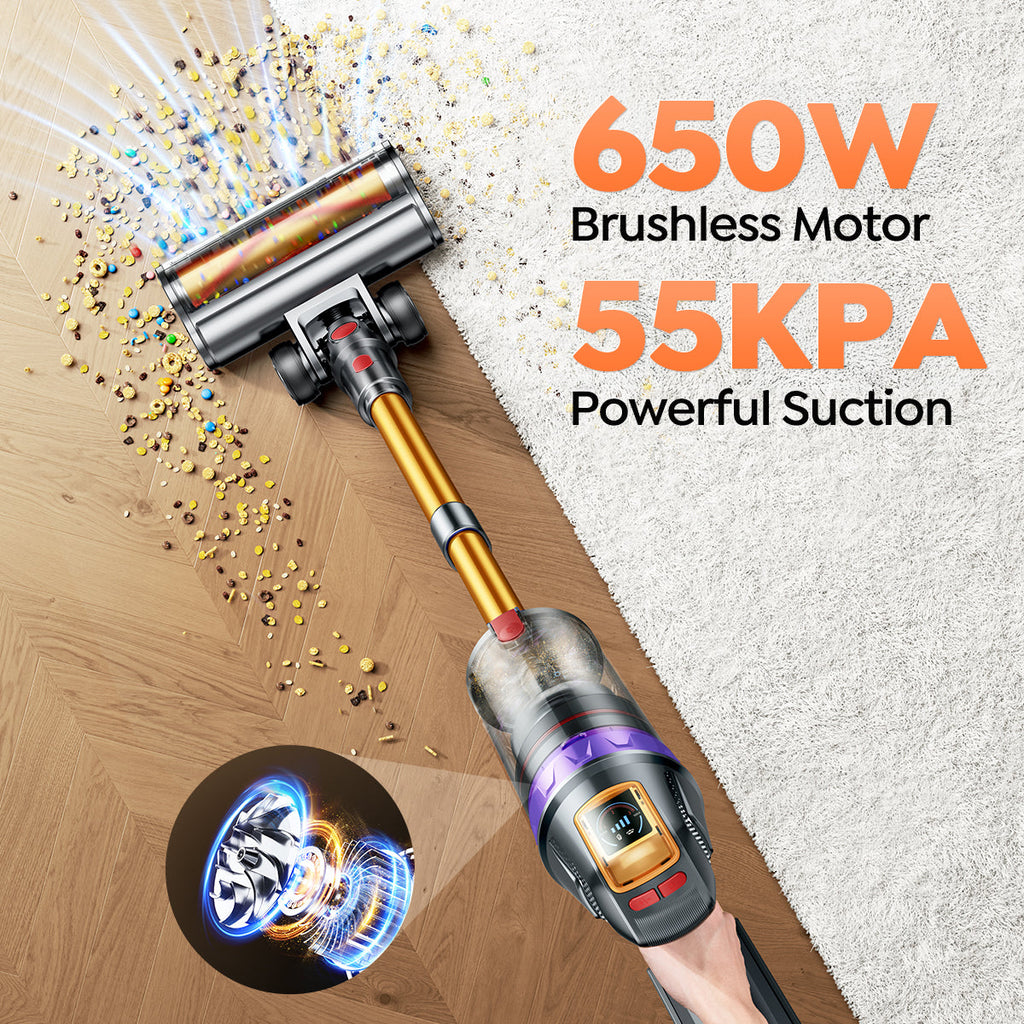 【Flash Sale】Buture VC90 Cordless Stick Vacuum Cleaner | 650W 55KPA