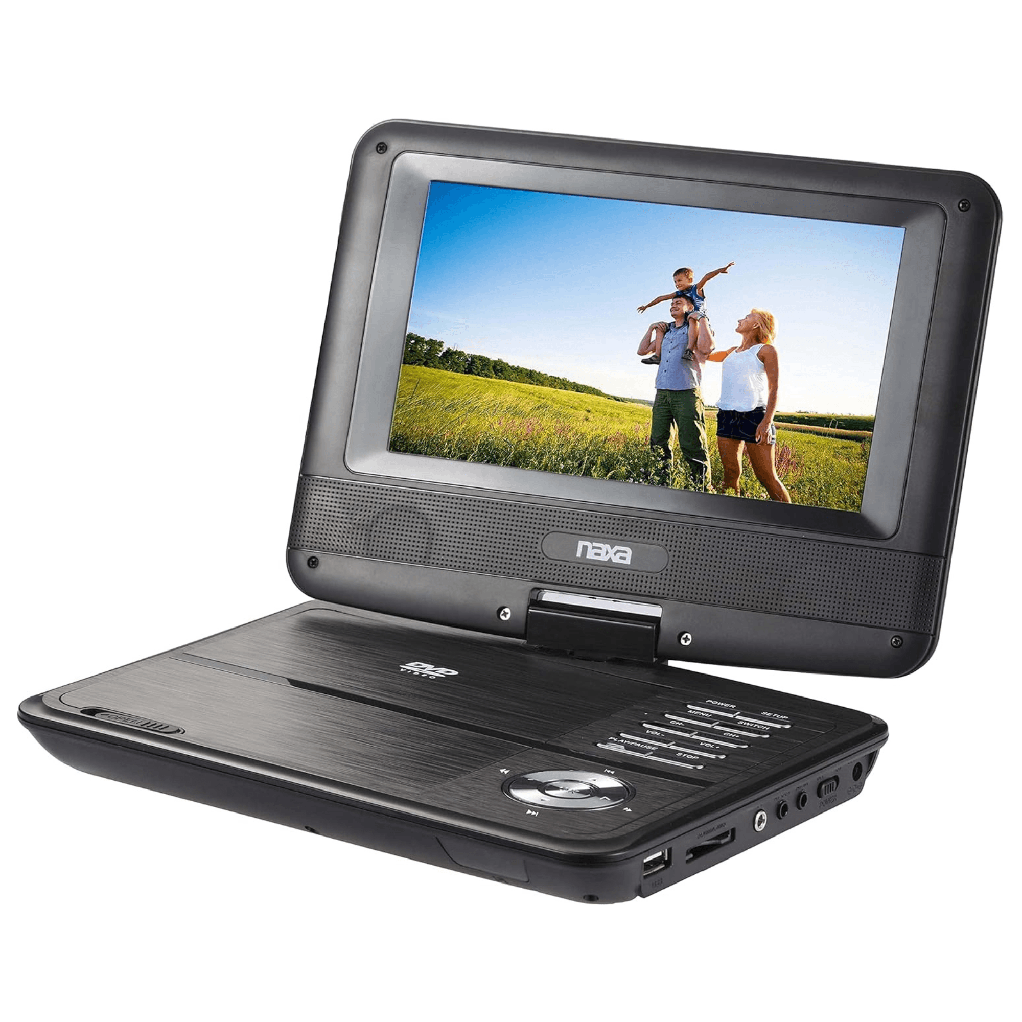 Naxa 7" TFT LCD Swivel Screen Portable DVD Player - Refurbished