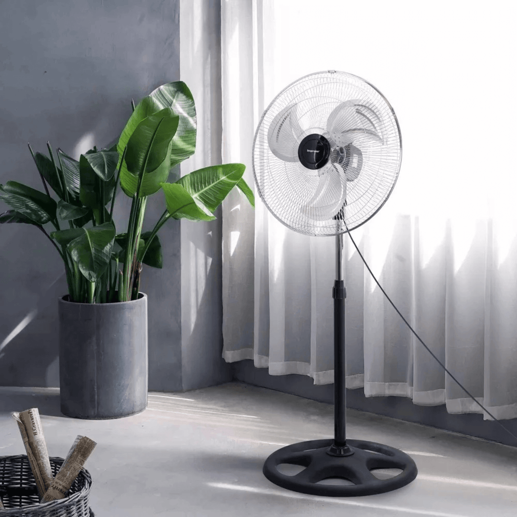 Impress 18-Inch Chrome Hi-Speed Industrial Standing Oscillating Fan