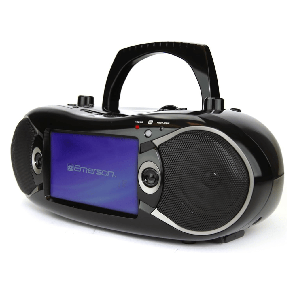 Emerson 7" Bluetooth TV DVD Boombox Black - Refurbished