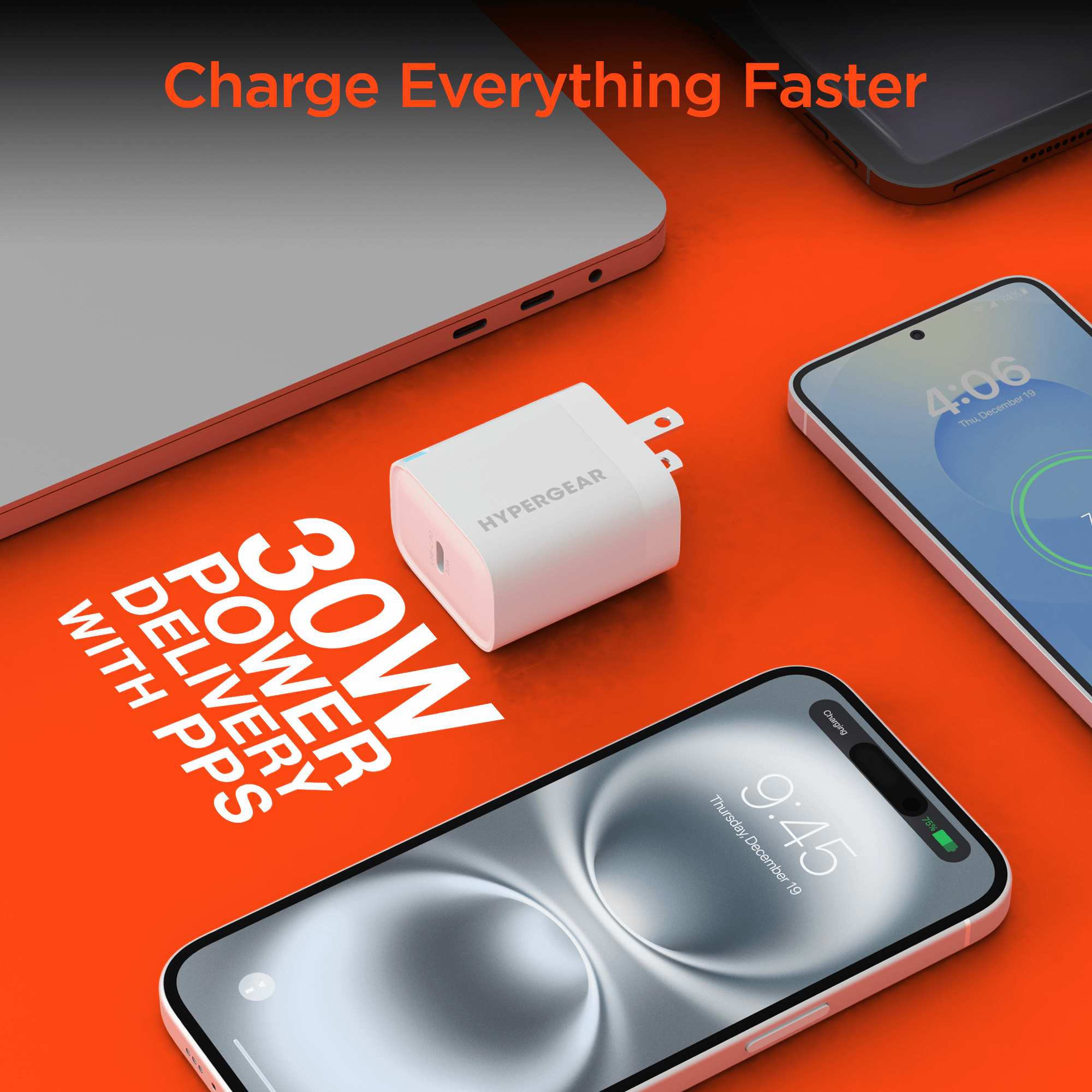 HyperGear 30W USB-C PD Fast Wall Charger with PPS