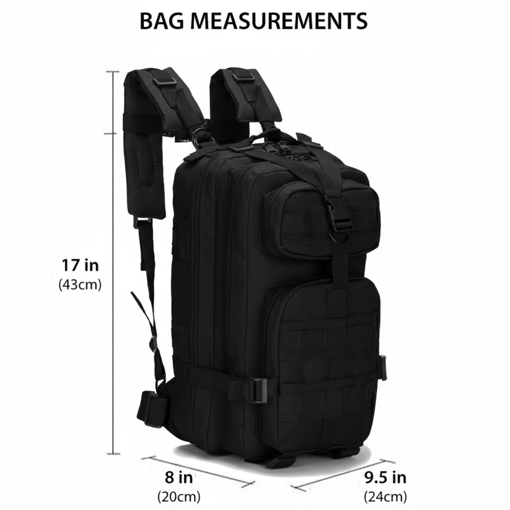 XGear Tactical Small 30L Tactical Backpack Survival Bag