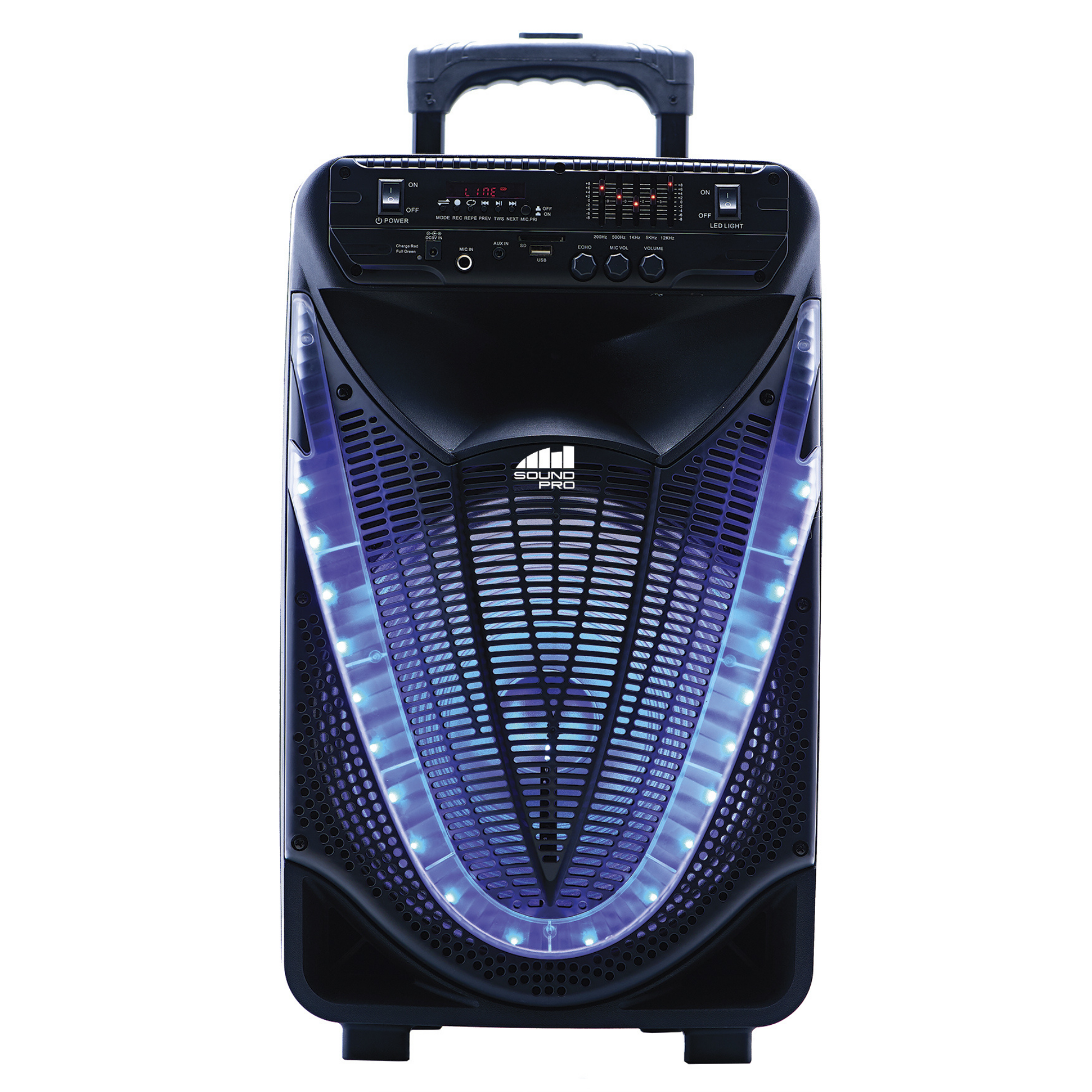 Naxa Portable 12 inch Bluetooth Party Speaker with Disco Light