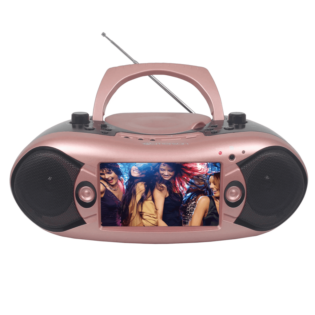 Emerson 7" Bluetooth TV DVD Boombox Rose Gold - Refurbished