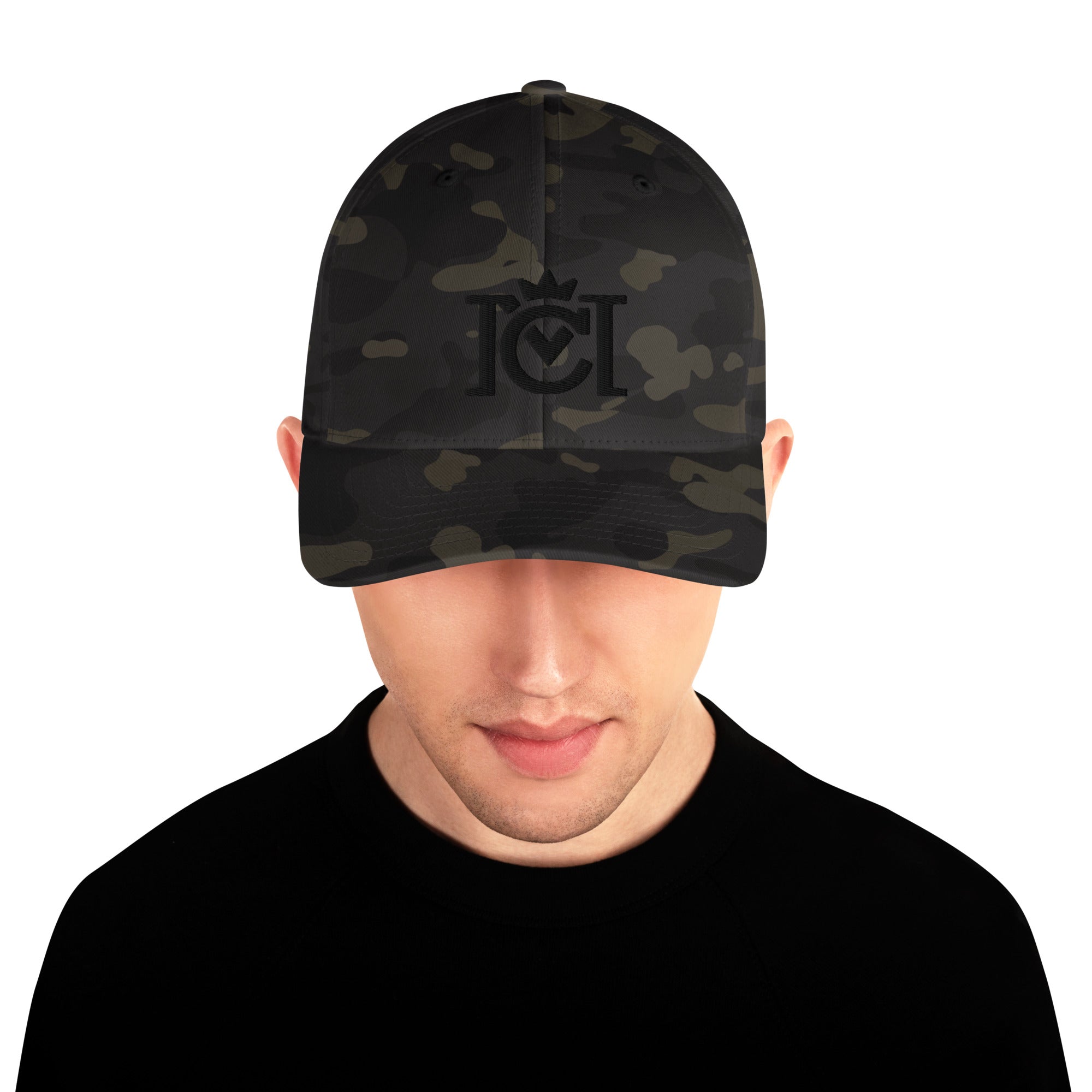 Crown Moto Logo 3D Embroidered Flexfit Hat