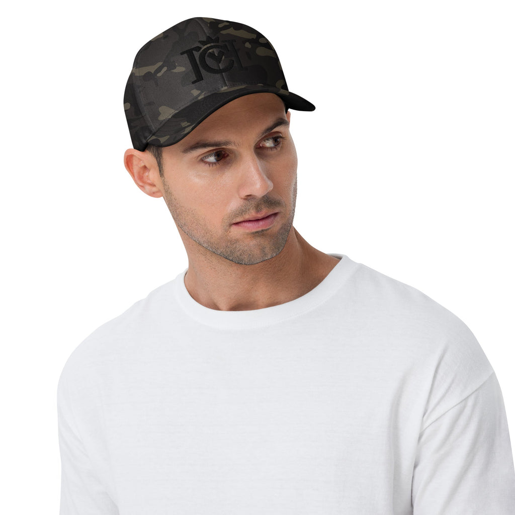 Crown Moto Logo 3D Embroidered Flexfit Hat