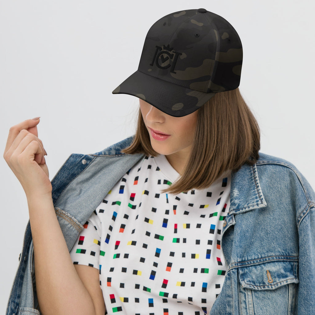 Crown Moto Logo 3D Embroidered Flexfit Hat