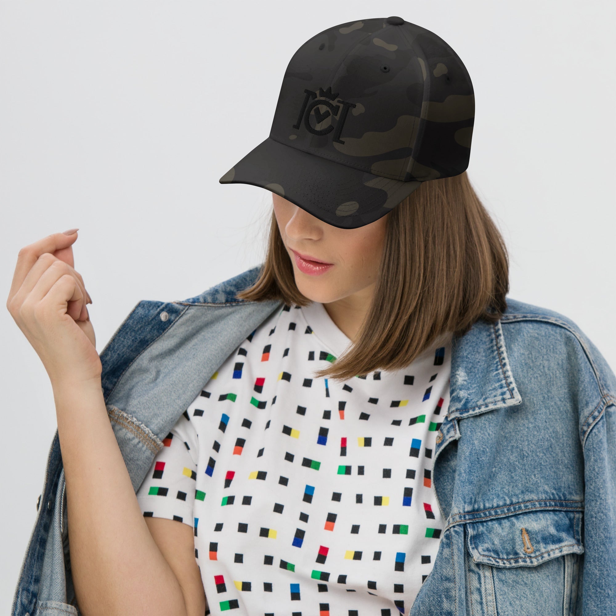 Crown Moto Logo 3D Embroidered Flexfit Hat