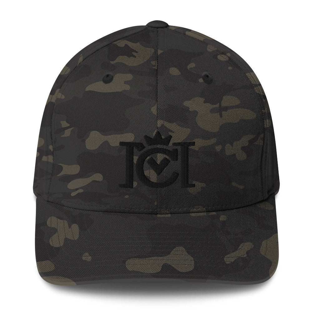 Crown Moto Logo 3D Embroidered Flexfit Hat