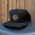 Crown Moto "Legend" Black Acrylic Snapback Hat