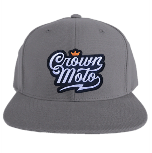 Crown Moto Script Logo Premium Snapback