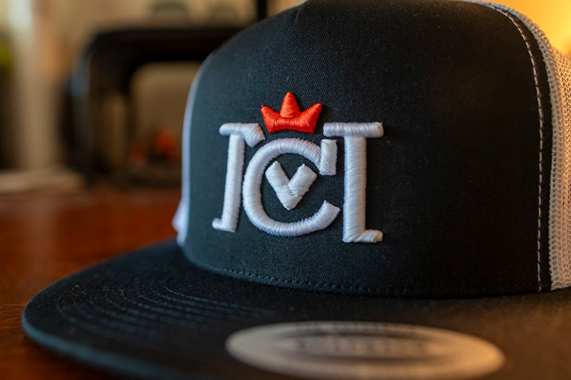 Crown Moto 3D Embroidered Logo Trucker Cap