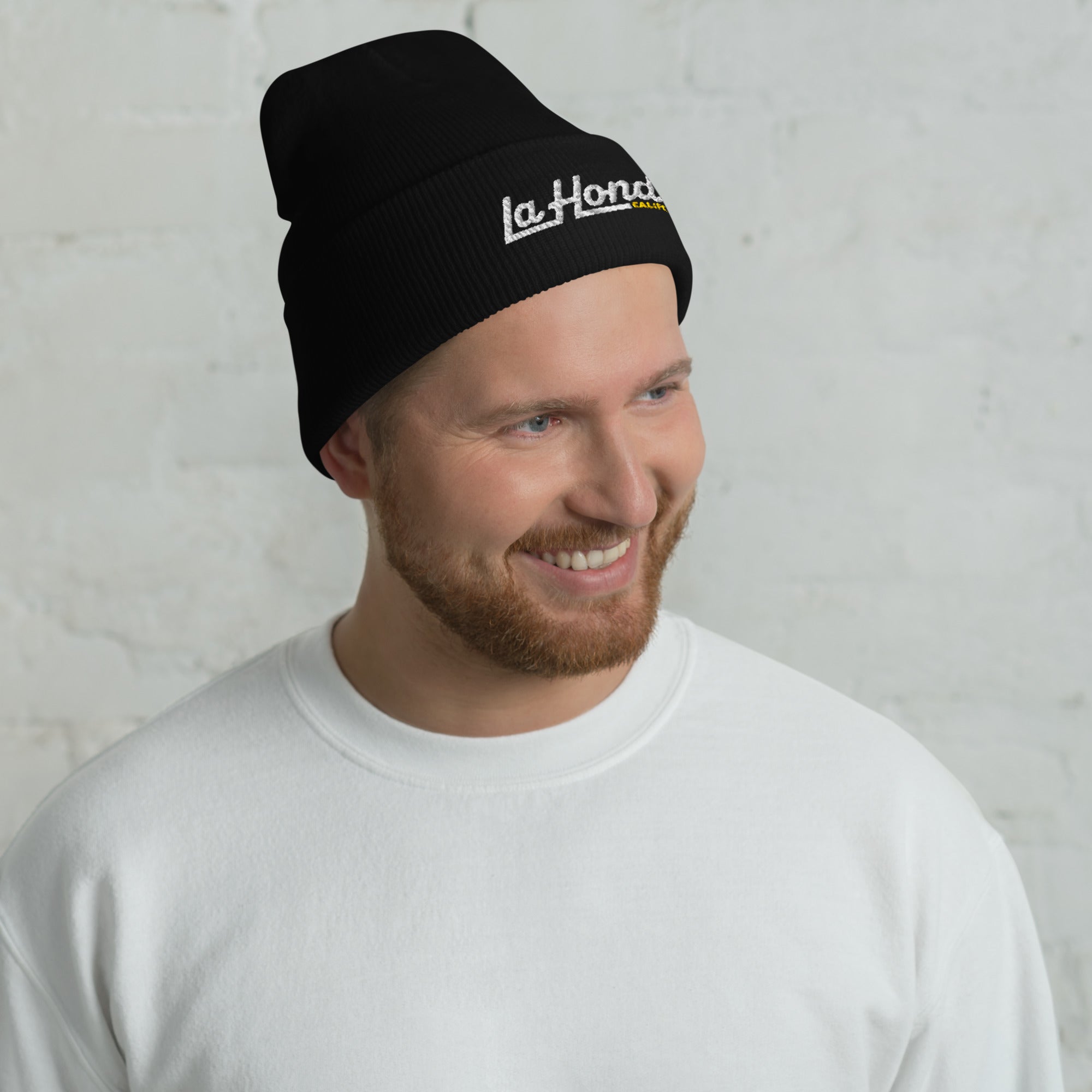 La Honda California Embroidered Cuffed Beanie