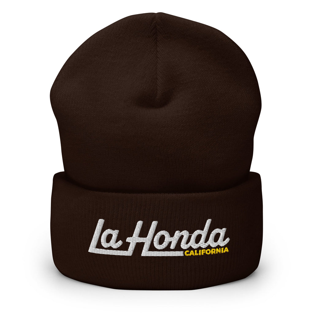 La Honda California Embroidered Cuffed Beanie