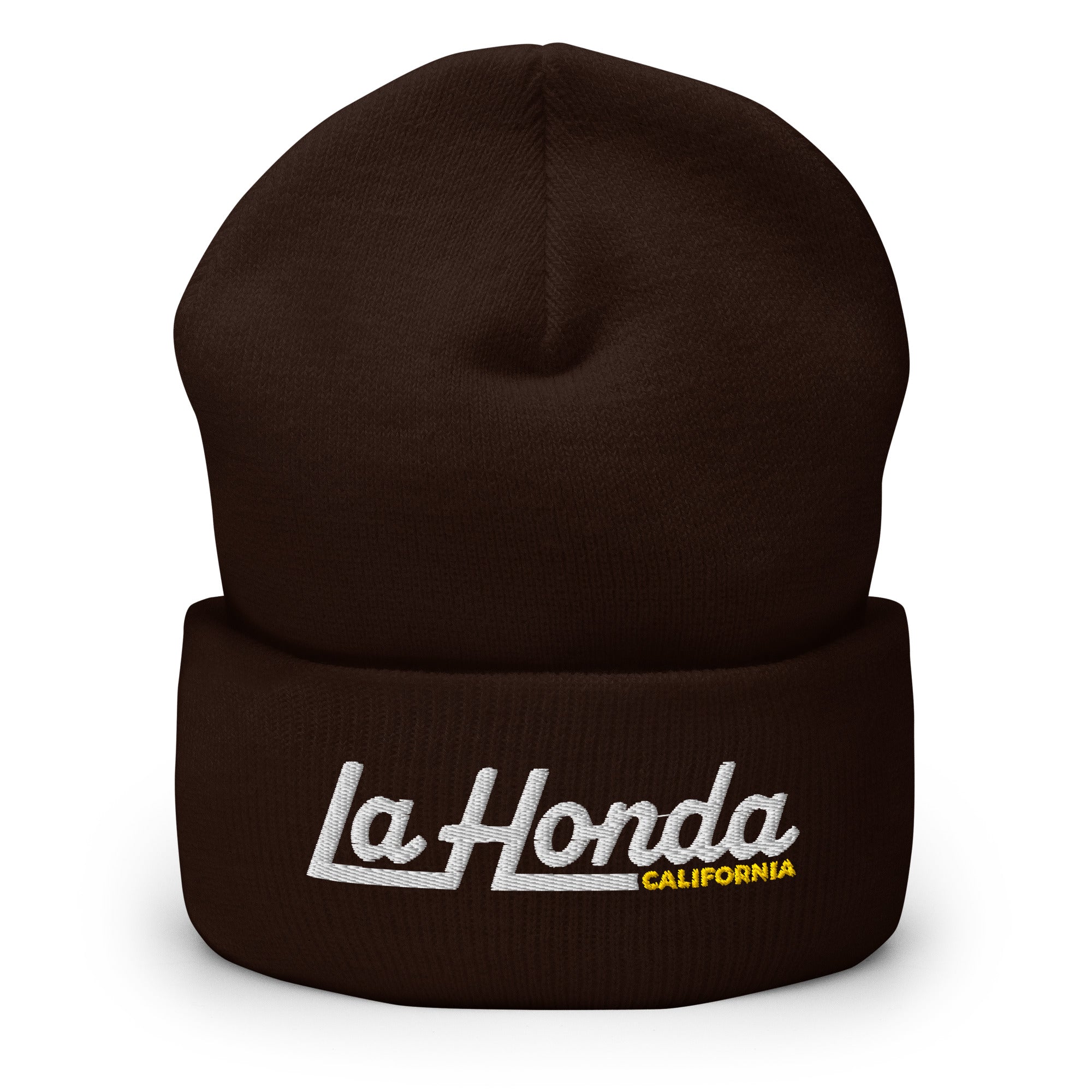 La Honda California Embroidered Cuffed Beanie