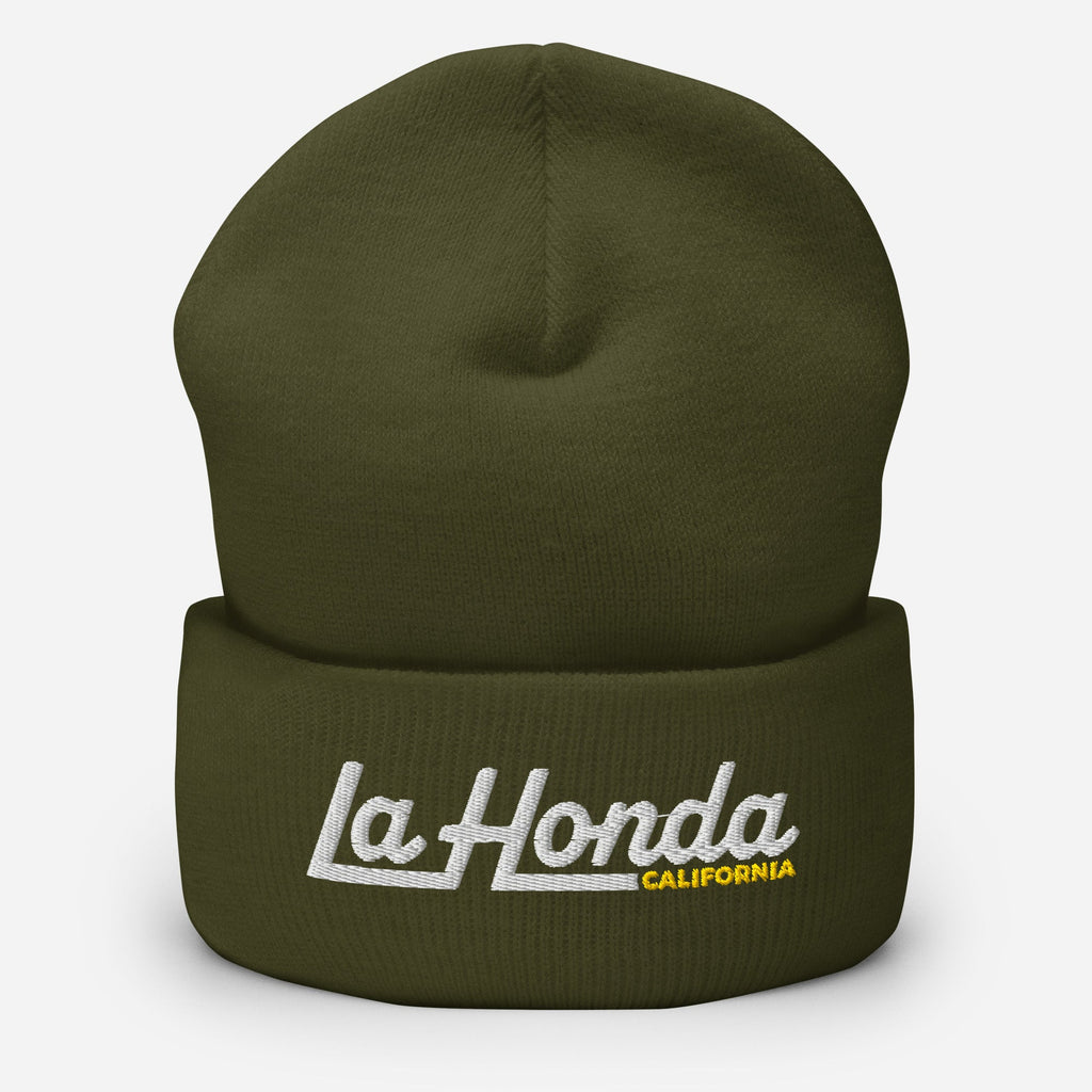 La Honda California Embroidered Cuffed Beanie