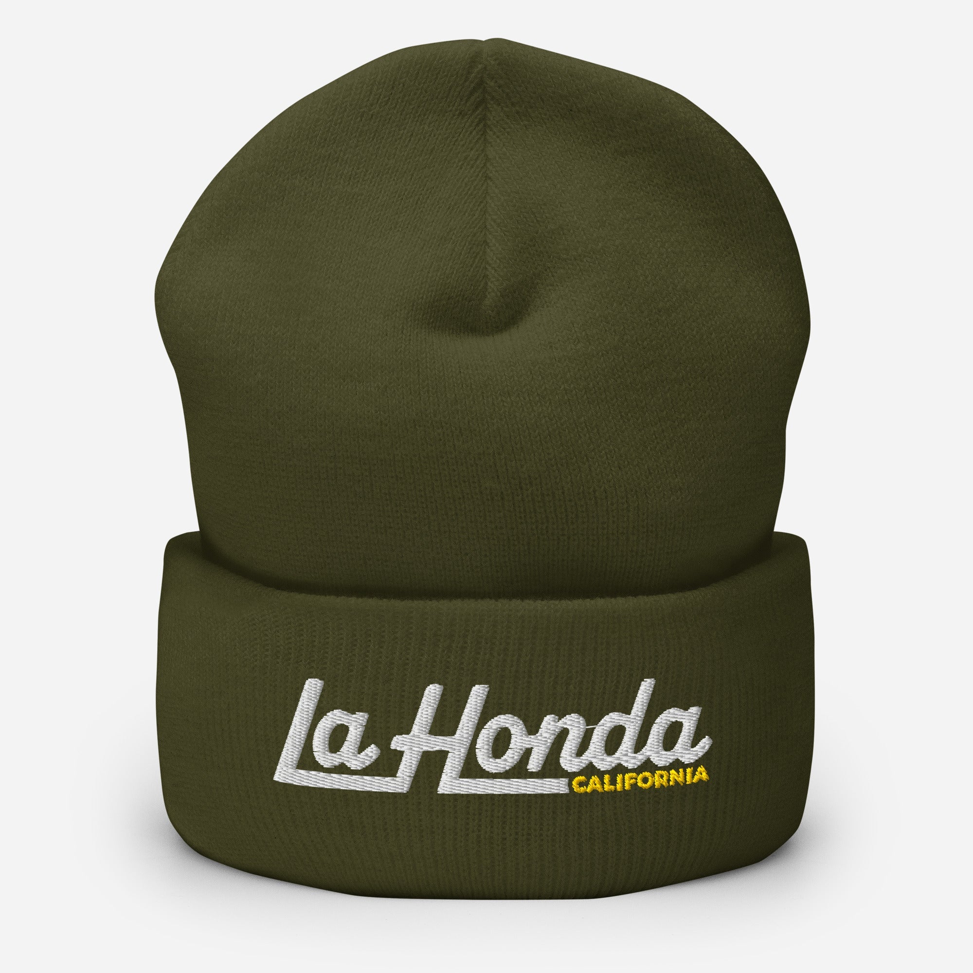 La Honda California Embroidered Cuffed Beanie