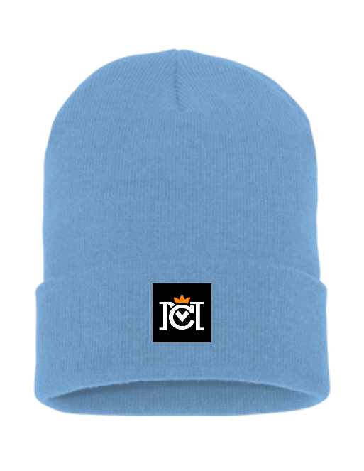 Crown Moto Tag Cuffed Beanie